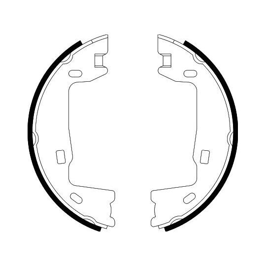 8DA 355 050-321 - Brake Shoe Set, parking brake 