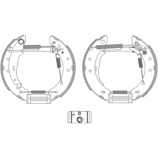 8DB 355 005-041 - Brake Shoe Set 