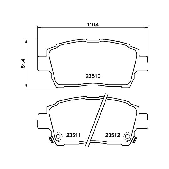 8DB 355 017-081 - Brake Pad Set, disc brake 