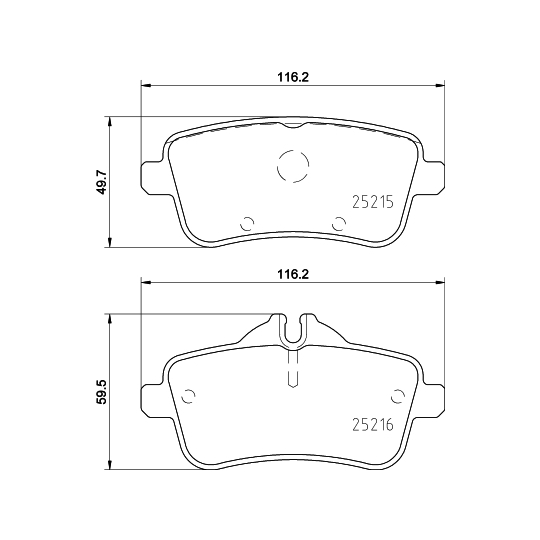 8DB 355 020-161 - Brake Pad Set, disc brake 