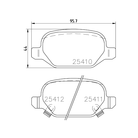 8DB 355 023-271 - Brake Pad Set, disc brake 