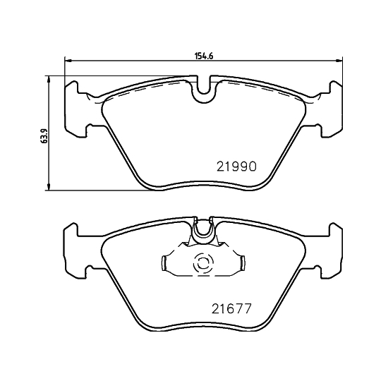 8DB 355 010-711 - Brake Pad Set, disc brake 