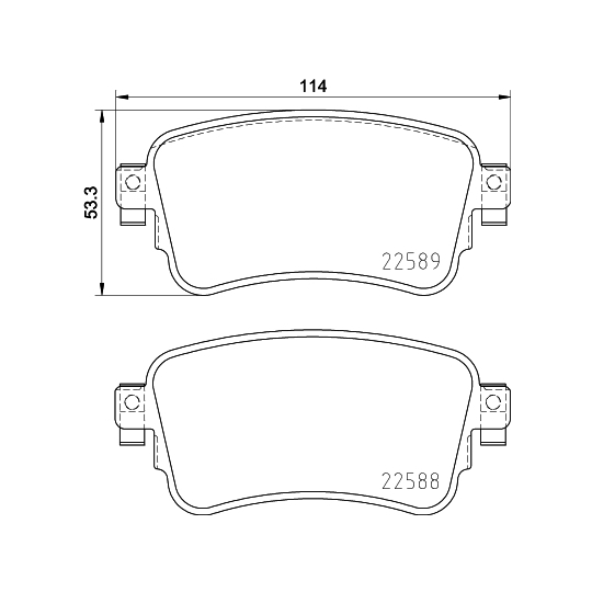 8DB 355 037-681 - Brake Pad Set, disc brake 