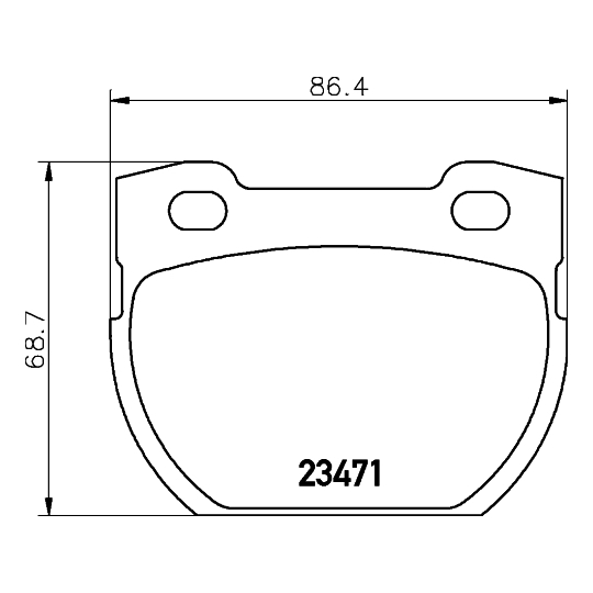 8DB 355 010-921 - Brake Pad Set, disc brake 