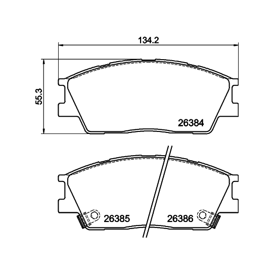8DB 355 043-981 - Brake Pad Set, disc brake 