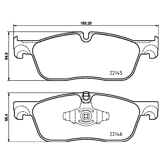 8DB 355 025-701 - Brake Pad Set, disc brake 