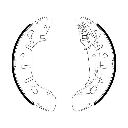 8DB 355 022-221 - Brake Shoe Set 
