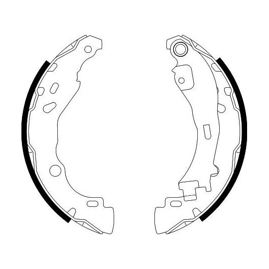 8DB 355 002-751 - Brake Shoe Set 