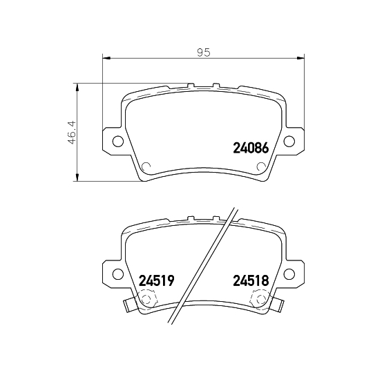 8DB 355 006-751 - Brake Pad Set, disc brake 