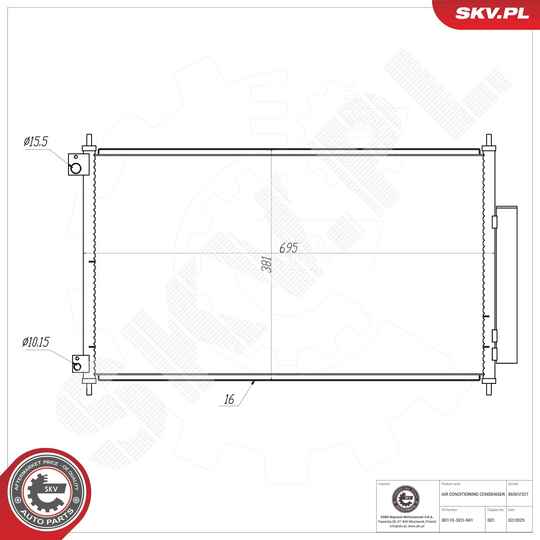 Condenser, air conditioning