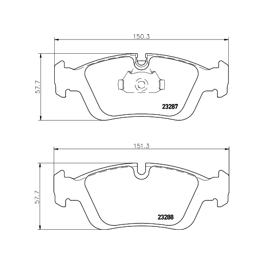 8DB 355 008-741 - Brake Pad Set, disc brake 