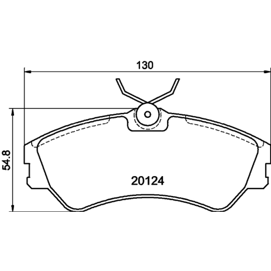 8DB 355 017-881 - Brake Pad Set, disc brake 