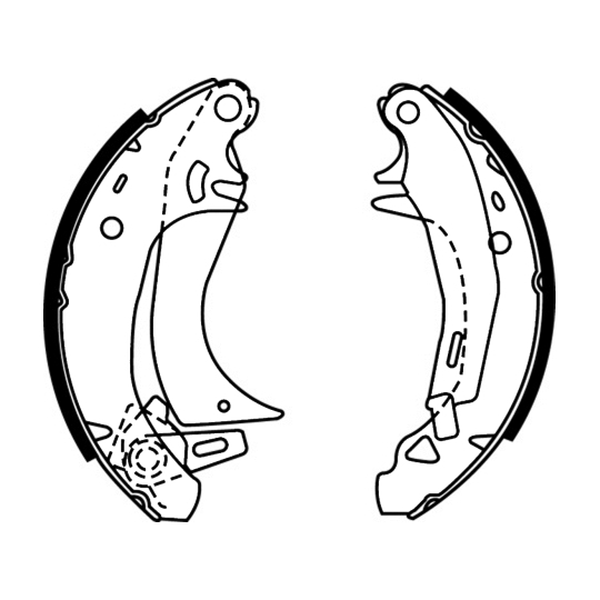 8DB 355 000-211 - Brake Shoe Set 