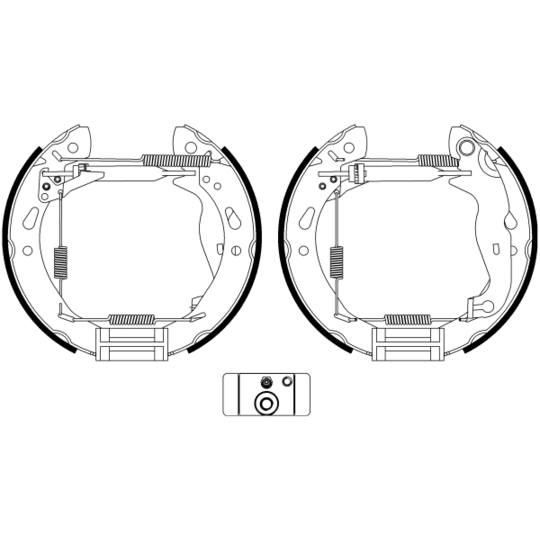 8DB 355 022-921 - Brake Shoe Set 