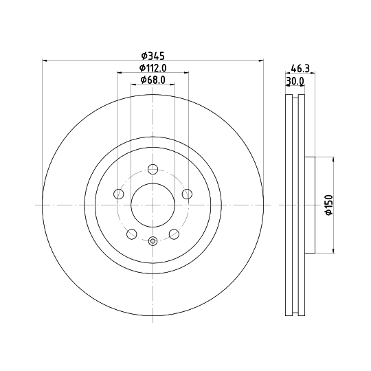 8DD 355 128-501 - Brake Disc 