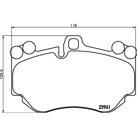8DB 355 011-011 - Brake Pad Set, disc brake 