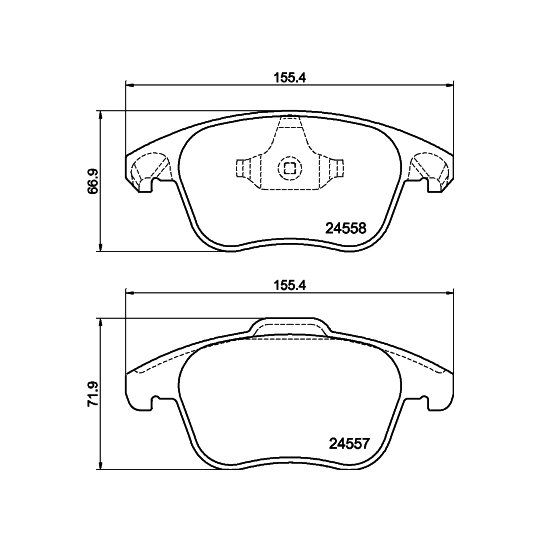 8DB 355 015-561 - Brake Pad Set, disc brake 