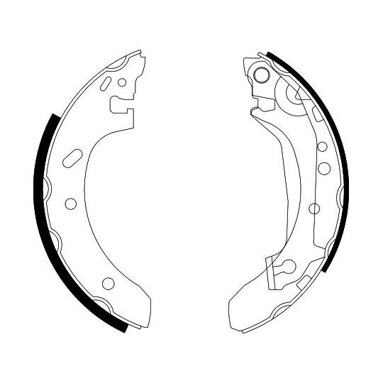 8DB 355 002-211 - Brake Shoe Set 