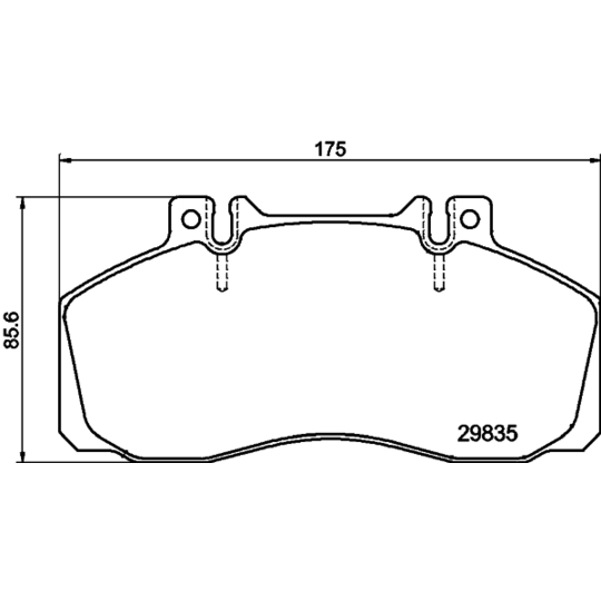 8DB 355 005-311 - Brake Pad Set, disc brake 