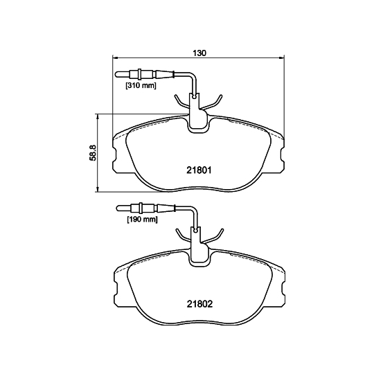 8DB 355 018-171 - Brake Pad Set, disc brake 