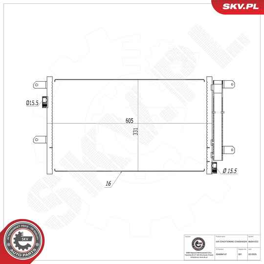 Condenser, air conditioning
