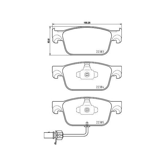 8DB 355 024-951 - Brake Pad Set, disc brake 