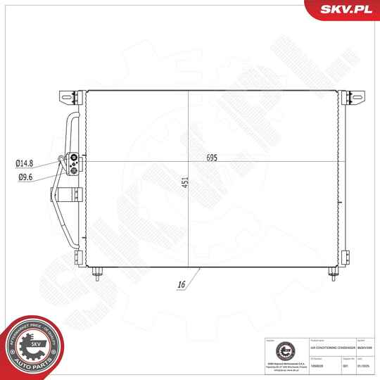 Condenser, air conditioning