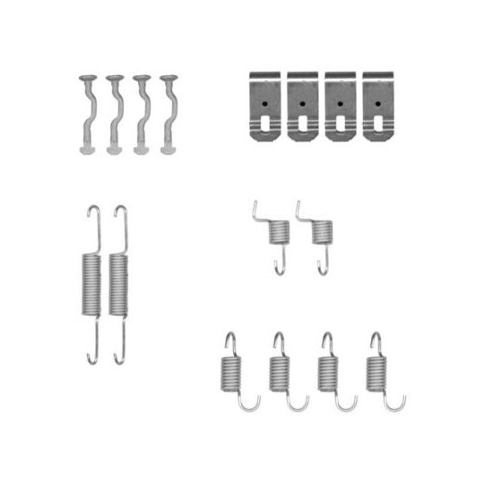 8DZ 355 201-971 - Accessory Kit, parking brake shoes 