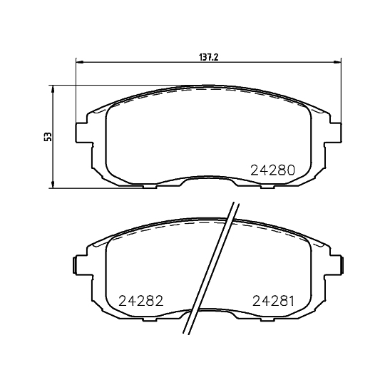 8DB 355 012-901 - Brake Pad Set, disc brake 