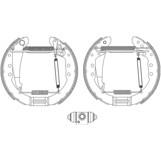 8DB 355 005-201 - Brake Shoe Set 