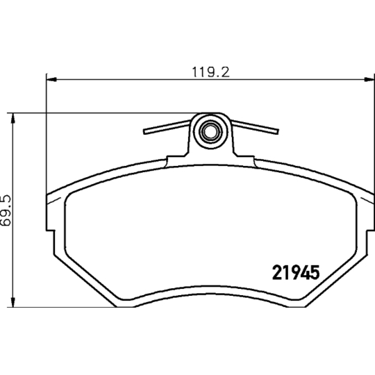 8DB 355 018-241 - Brake Pad Set, disc brake 