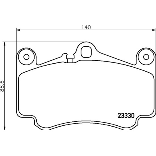8DB 355 043-081 - Brake Pad Set, disc brake 