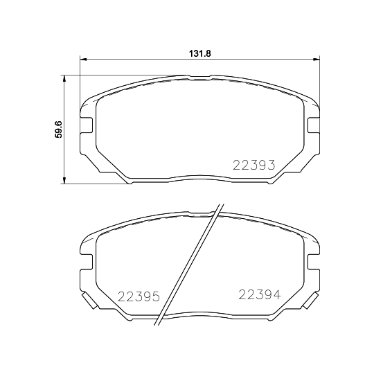 8DB 355 024-891 - Brake Pad Set, disc brake 