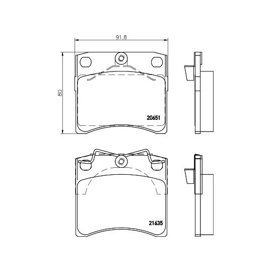 8DB 355 018-381 - Brake Pad Set, disc brake 