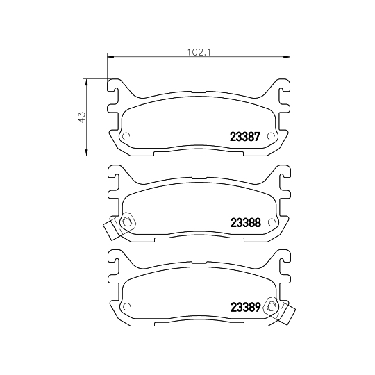 8DB 355 009-911 - Brake Pad Set, disc brake 