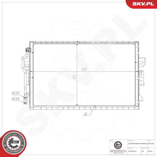 Condenser, air conditioning