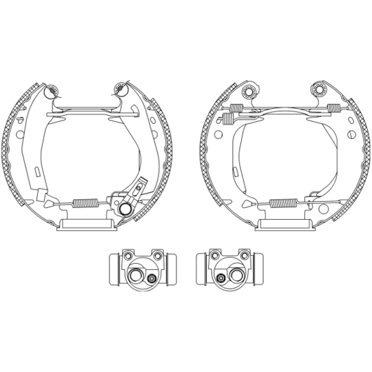 8DB 355 003-921 - Brake Shoe Set 