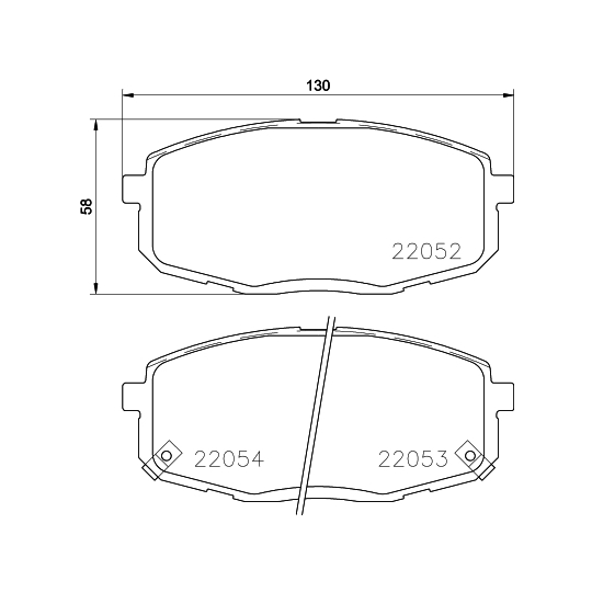 8DB 355 021-991 - Brake Pad Set, disc brake 