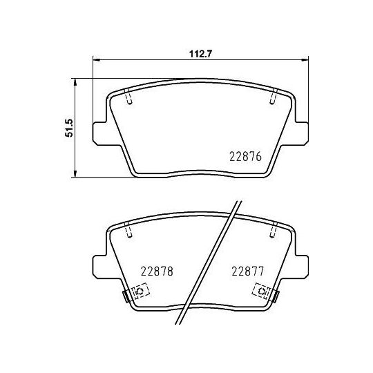 8DB 355 039-431 - Brake Pad Set, disc brake 