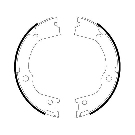 8DA 355 050-931 - Brake Shoe Set, parking brake 