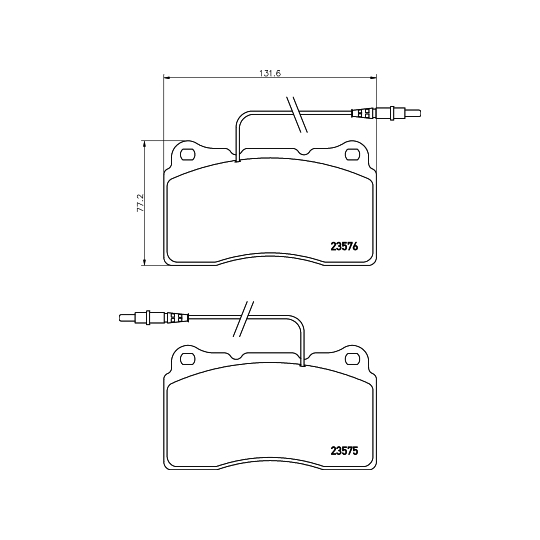 8DB 355 018-671 - Brake Pad Set, disc brake 