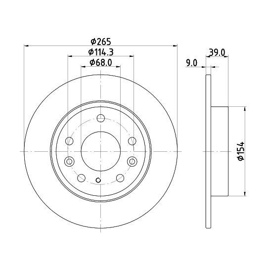 8DD 355 133-501 - Brake Disc 