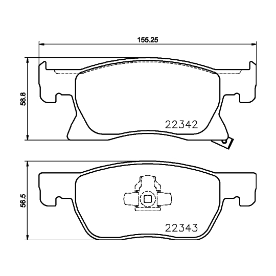 8DB 355 024-771 - Brake Pad Set, disc brake 