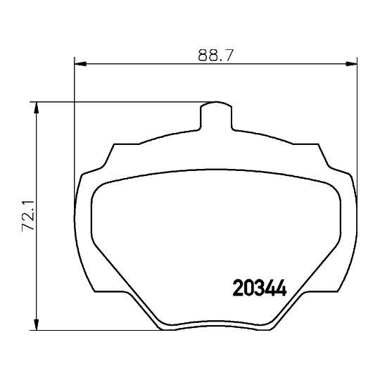 8DB 355 005-791 - Brake Pad Set, disc brake 