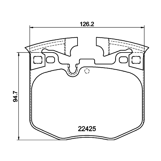 8DB 355 025-951 - Brake Pad Set, disc brake 