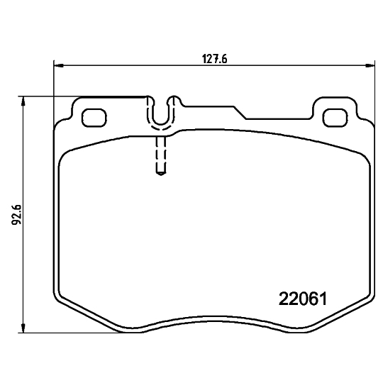 8DB 355 037-971 - Brake Pad Set, disc brake 