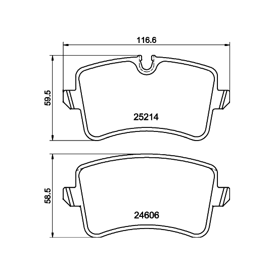 8DB 355 025-311 - Brake Pad Set, disc brake 