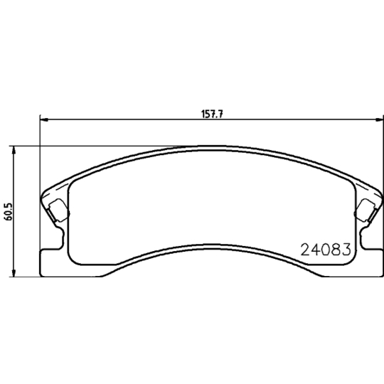8DB 355 011-541 - Brake Pad Set, disc brake 