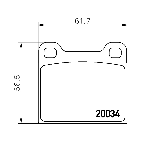8DB 355 007-021 - Brake Pad Set, disc brake 