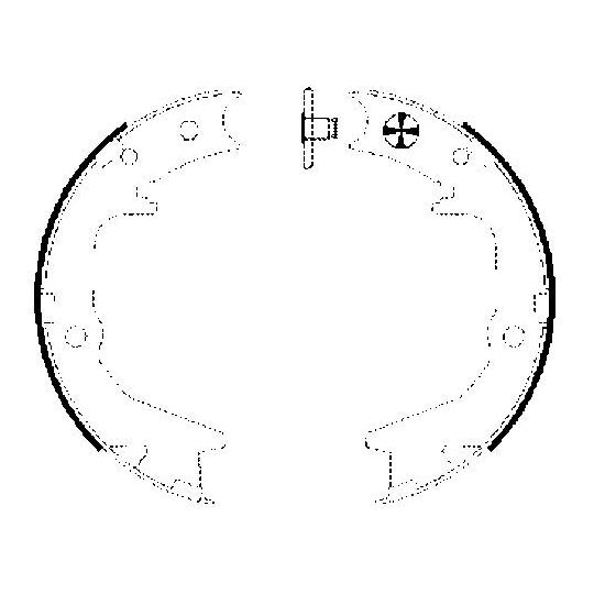 8DA 355 050-641 - Brake Shoe Set, parking brake 